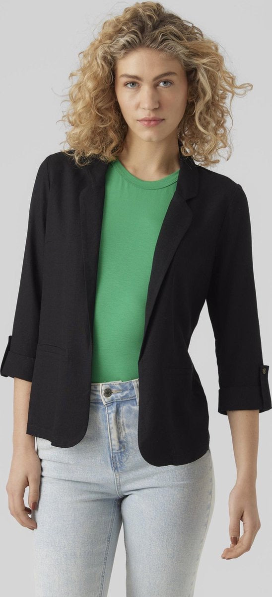 Vmjesmilo 3/4 Loose Blazer Wvn Ga N - Zwart