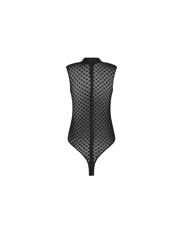 Monogram Bodysuit - Zwart