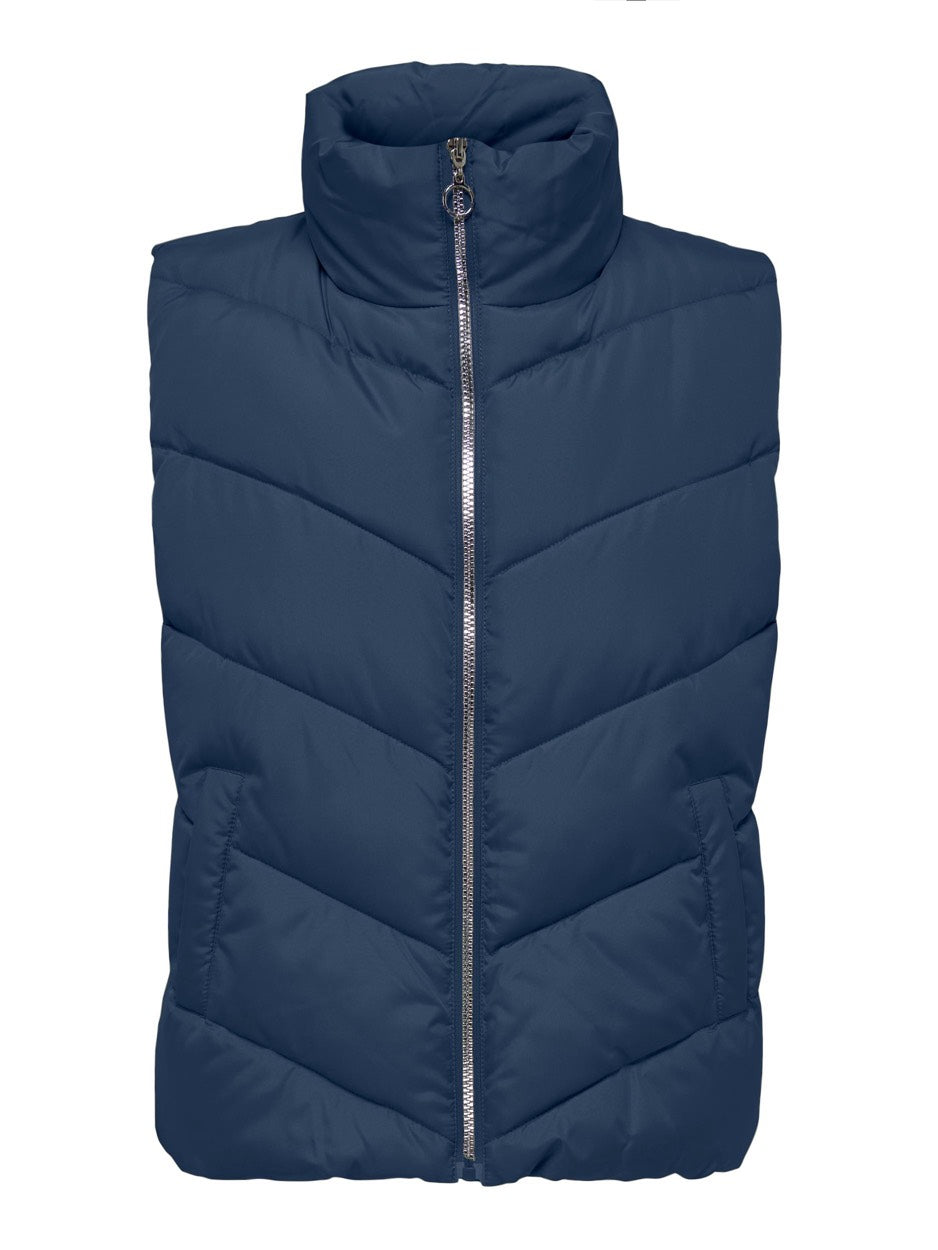 Jdyfinno Short Padded Waistcoat Otw - Navy